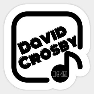 David Crosby Sticker